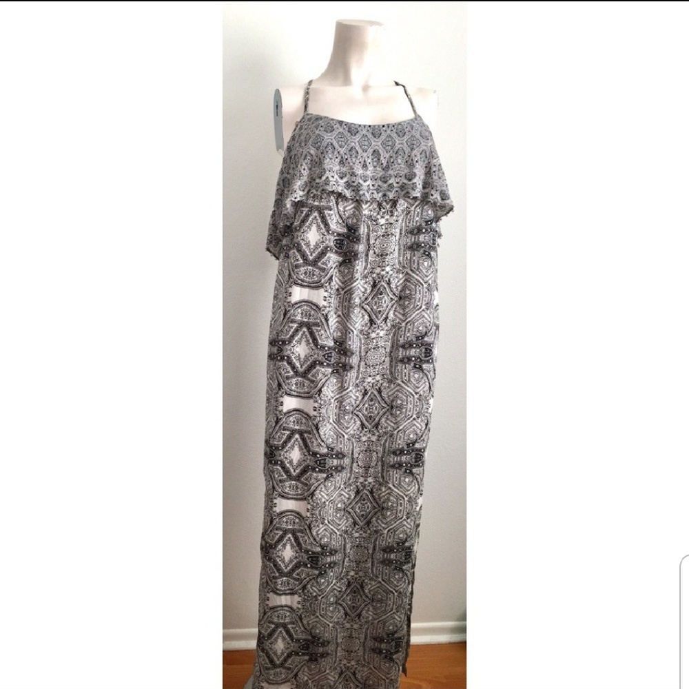 Anthropologie boho maxi dress